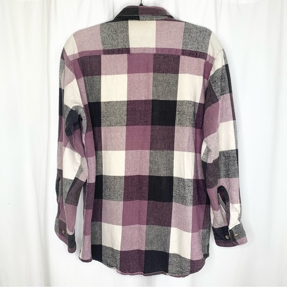 WEEDS Grey Purple Cream Flannel Women’s Size Large Excellent PreOwned Condition - Picture 7 of 7
